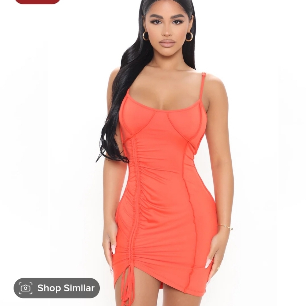 Fashion Nova ruched mini dress size xs nwt